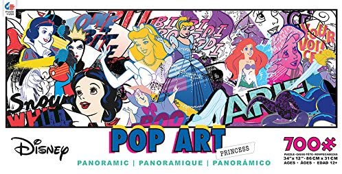 Ceaco Disney Panoramic Pop Art Princess Puzzle (700 Pieces)