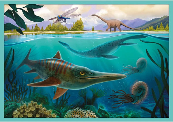 Trefl - Meet All The Dinosaurs 10-in-1 (from 20 to 48 pieces) Jigsaw Puzzle (329 Pieces)