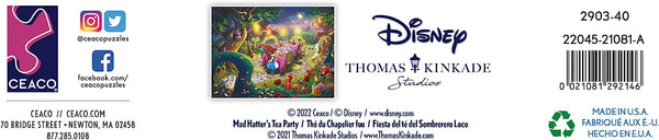 Ceaco - Thomas Kinkade - Disney - Mad Hatter Tea Party - 750 Piece Jigsaw Puzzle