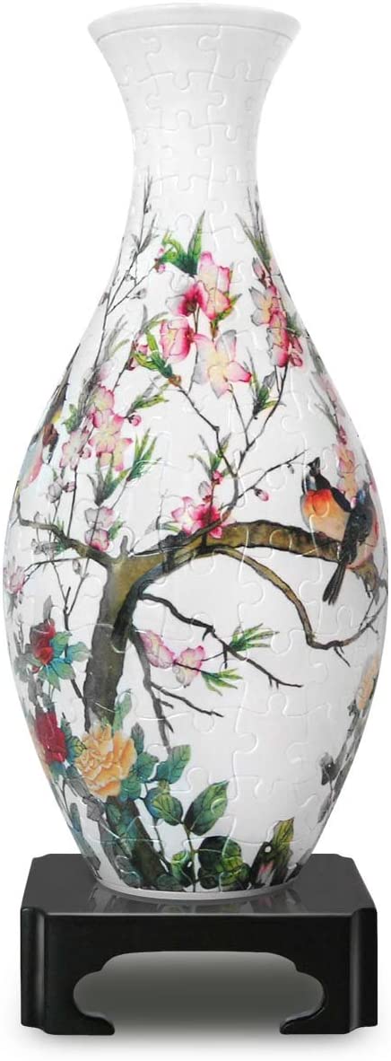 Pintoo - Vase Singing Birds And Fragant Flowers Jigsaw Puzzle (160 Pieces)