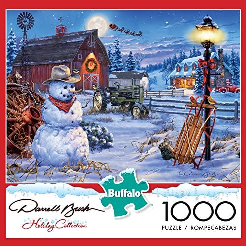 Buffalo Games Country Christmas by Darrell Bush - 1000Piece Jigsaw Puzzle Form The Holiday Collection by Puzzle