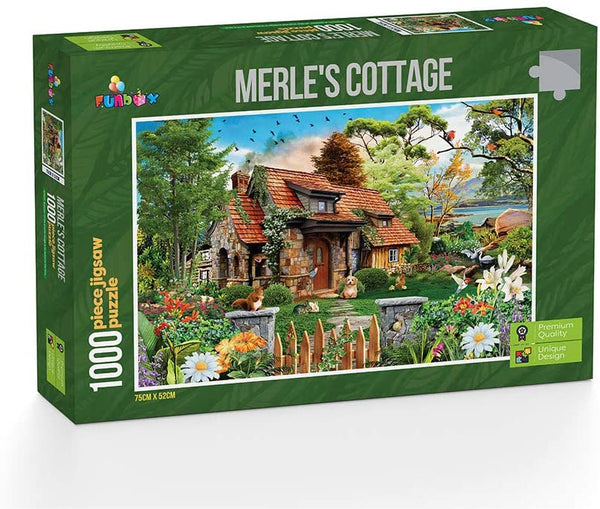 Funbox - Merles Cottage Jigsaw Puzzle (1000 Pieces)