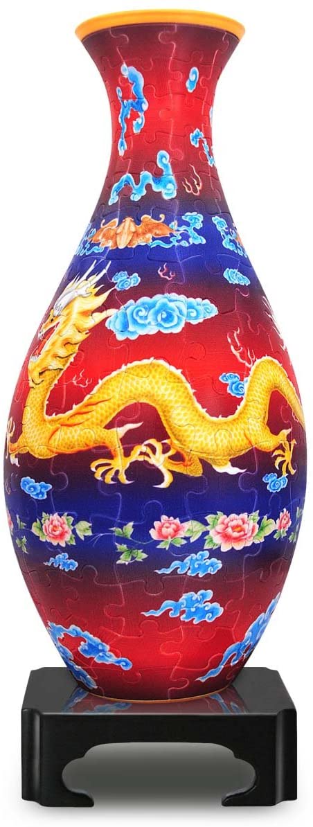 Pintoo - Vase Dragon & The Phoenix Jigsaw Puzzle (160 Pieces)