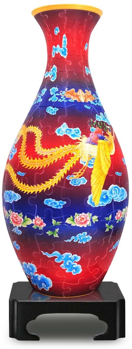 Pintoo - Vase Dragon & The Phoenix Jigsaw Puzzle (160 Pieces)