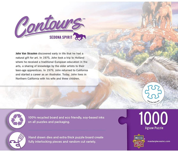 Masterpieces - Contours Shaped Running Horse Shape Jigsaw Puzzle (1000 Pieces)