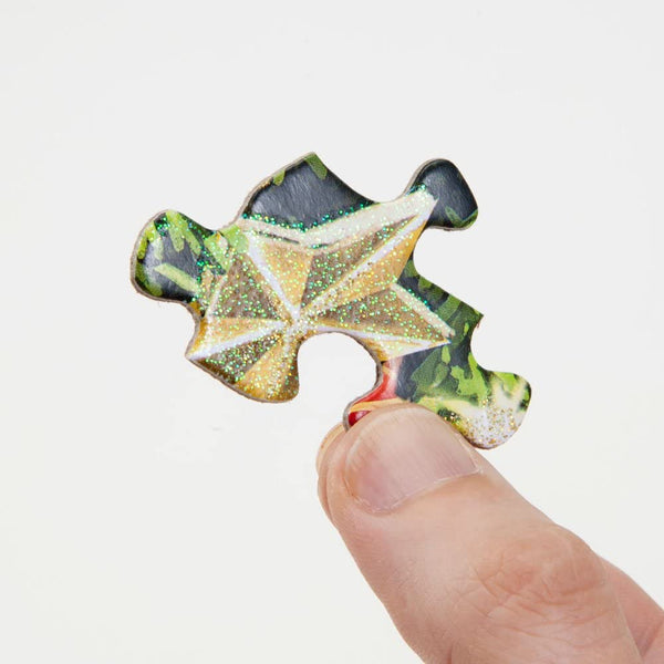 Bits and Pieces - Cardinal Couple Glitter 300 Piece Jigsaw Puzzles for Adults - Each Puzzle Measures 18