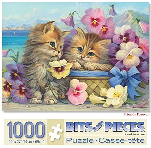 Bits and Pieces - 1000 Piece Jigsaw Puzzle - Friends Forever - Kittens, Cats Jigsaw by Artist Oleg Gavrilov