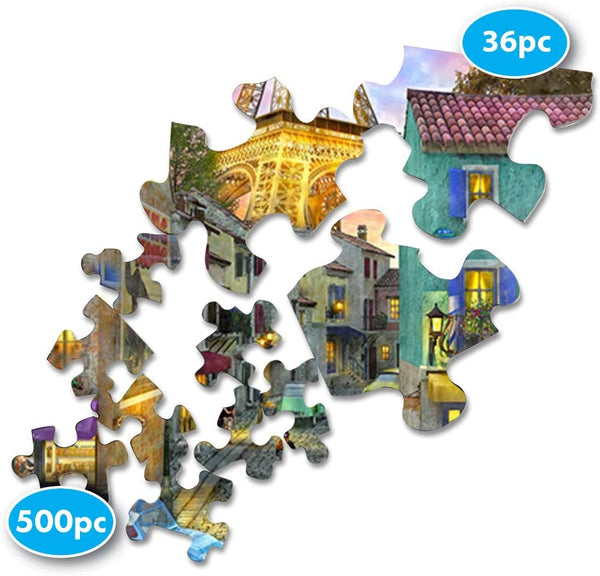 Springbok Puzzles Alzheimer & Dementia Jigsaw Puzzles - Eiffel Magic - Large 23.5