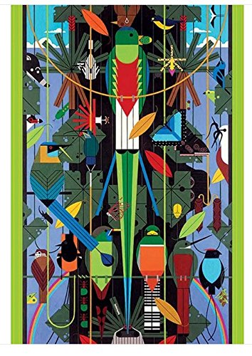 Pomegranate - Monteverde by Charley Harper Jigsaw Puzzle (1000 Pieces)