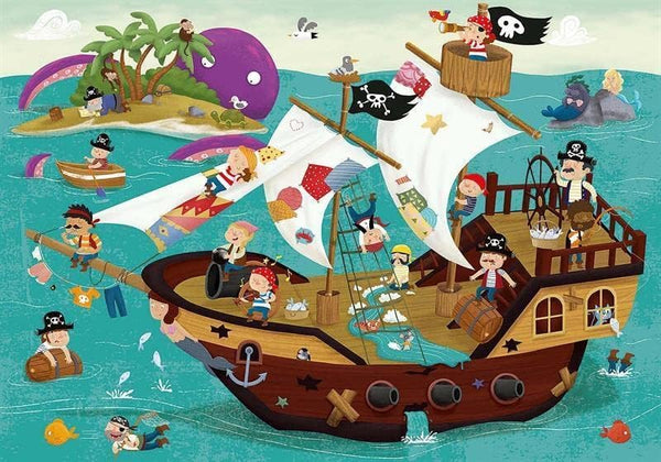 Educa - Detective Puzzle: Pirates Jigsaw Puzzle (50 Pieces)