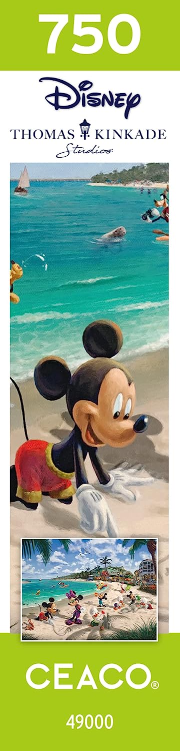 Ceaco - Thomas Kinkade - Disney - Mickey & Minnie in Florida - 750 Piece Jigsaw Puzzle