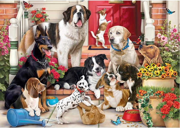 Trefl - Hidden Shapes Doggy Fun Jigsaw Puzzle (1000 Pieces)