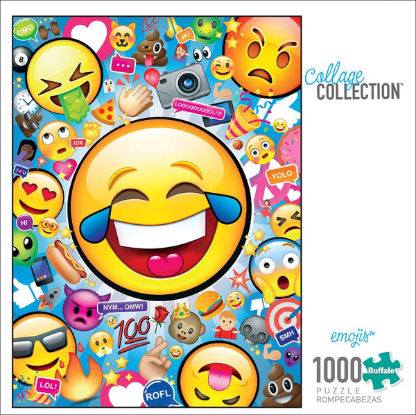 Buffalo Games - Collage Collection - Emojis - 1000 Piece Jigsaw Puzzle