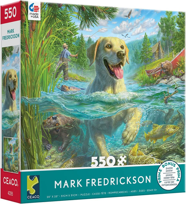 Ceaco - Gone Fishing by Mark Fredrickson Jigsaw Puzzle (550 Pieces)