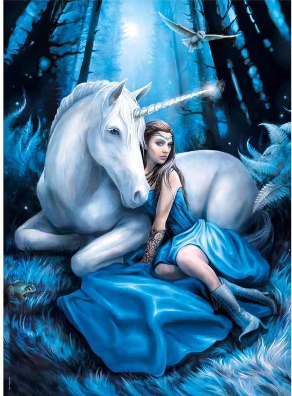 Clementoni - Anne Stokes - Blue Moon Jigsaw Puzzle (1000 Pieces) 39462