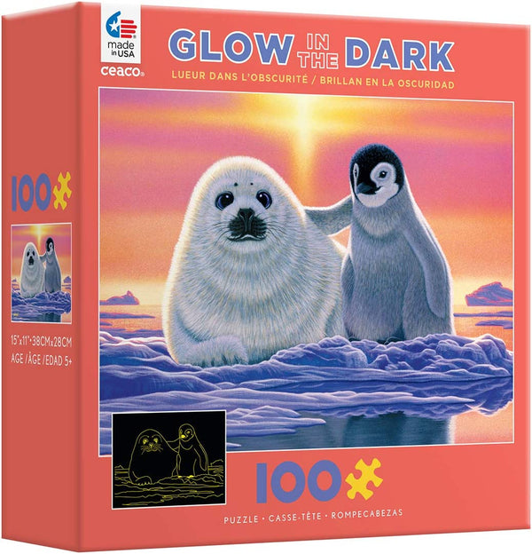 Ceaco - Friends Around the World - Glow in the Dark by Schimmel Jigsaw Puzzle (100 Pieces)