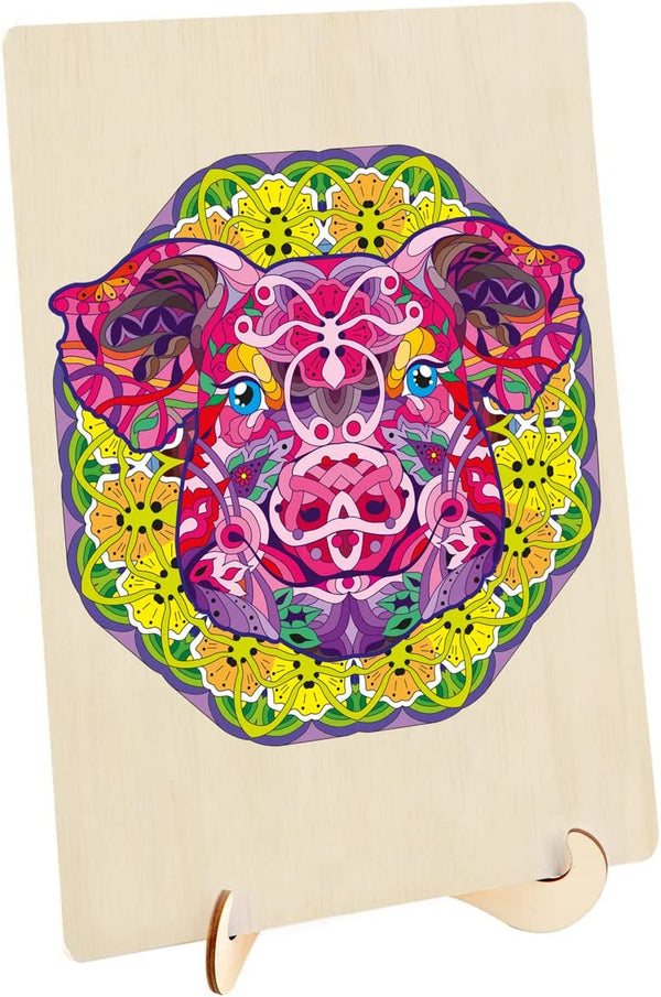 Puzzle Master - Pig Wooden Jigsaw Puzzle (121 Pieces)