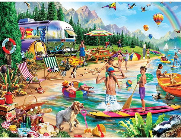 Masterpieces - Campside - Day at the Lake EZ Grip Jigsaw Puzzle (300 Pieces)