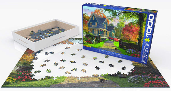 EuroGraphics The Blue Country House by Dominic Davison 1000 Piece Puzzle