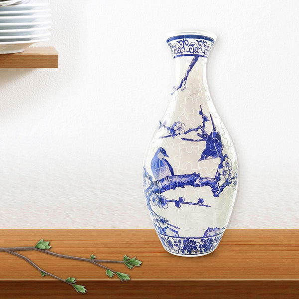 Pintoo - Vase Magpies On Plum Tree Jigsaw Puzzle (160 Pieces)