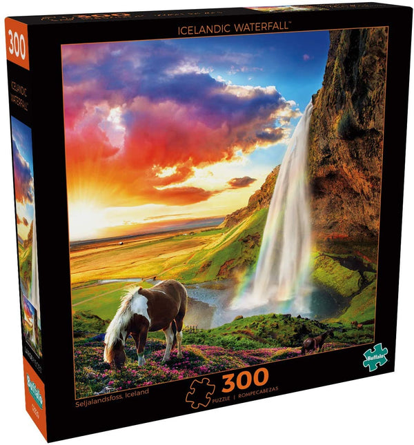 Buffalo Games - Icelandic Waterfall - 300 Large Piece Jigsaw Puzzle