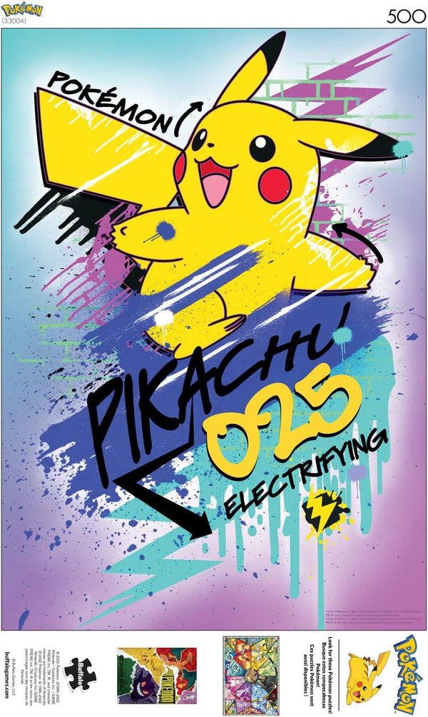 Buffalo Games - Pokemon - Electrifying - 500 Piece Jigsaw Puzzle