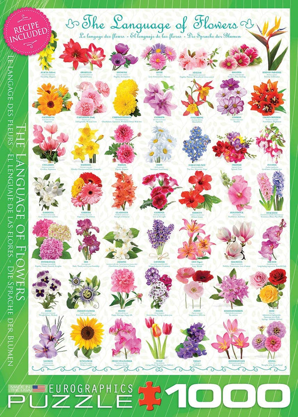 EuroGraphics - Language of Flowers Jigsaw Puzzle (1000 Pieces)