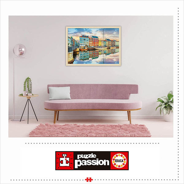 Educa - Sunset At Copenhagen Harbour Jigsaw Puzzle (2000 Pieces)