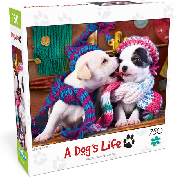 Buffalo Games - A Dog's Life - Best Friends - 750 Piece Jigsaw Puzzle