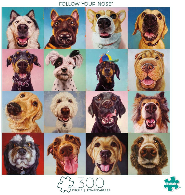 Buffalo Games - Follow Your Nose - 300 Large Piece Jigsaw Puzzle