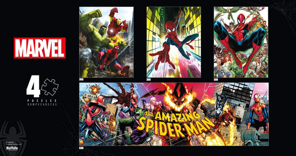 Buffalo Games - 4 in 1 Multipack - Marvel Super Heroes Jigsaw Puzzle (1400 Pieces)