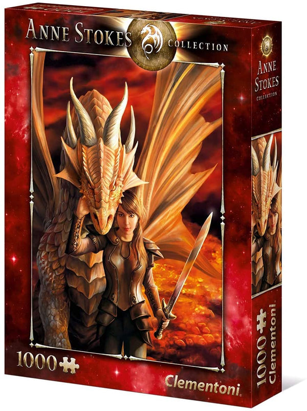 Clementoni - Anne Stokes Collection - Inner Strength Jigsaw Puzzle (1000 Pieces) 39464