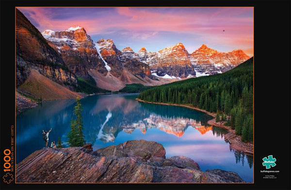 Buffalo Games - Photography - Mountains on Fire - 1000 Piece Jigsaw Puzzle