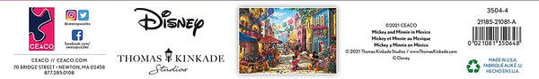 Ceaco - Thomas Kinkade - Disney Dreams Collection - Mickey and Minnie in Mexico - 2000 Piece Jigsaw Puzzle, Multicolor (3504-4)