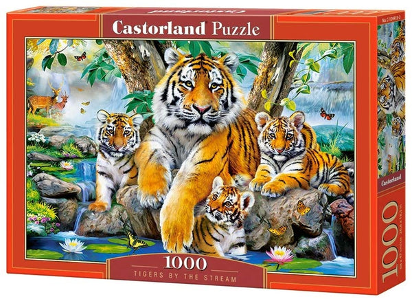 Castorland - Tigers by the Stream Jigsaw Puzzle (1000 Pieces)