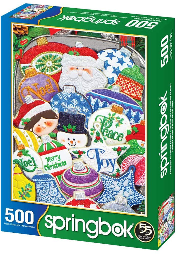 Springbok Puzzles - Christmas Ornament Cookies - 500 Piece Jigsaw Puzzle - 23.5