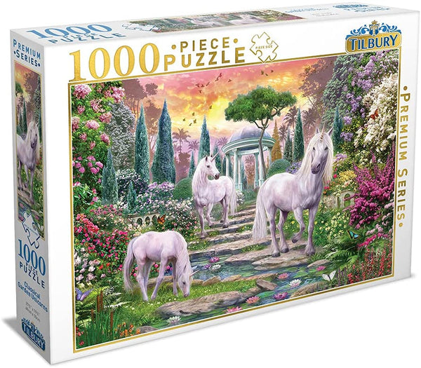Tilbury - Classical Garden Unicorns Jigsaw Puzzle (1000 Pieces)
