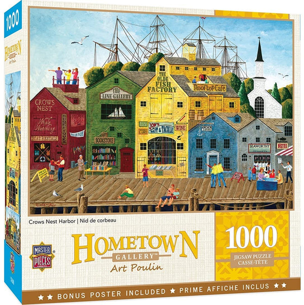 Masterpieces - Hometown Gallery - Crows Nest Harbor Jigsaw Puzzle (1000 Pieces)
