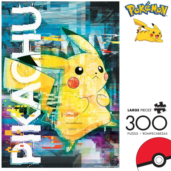 Buffalo Games - Pokemon - Pikachu Distortion - 300 Large Piece Jigsaw Puzzle
