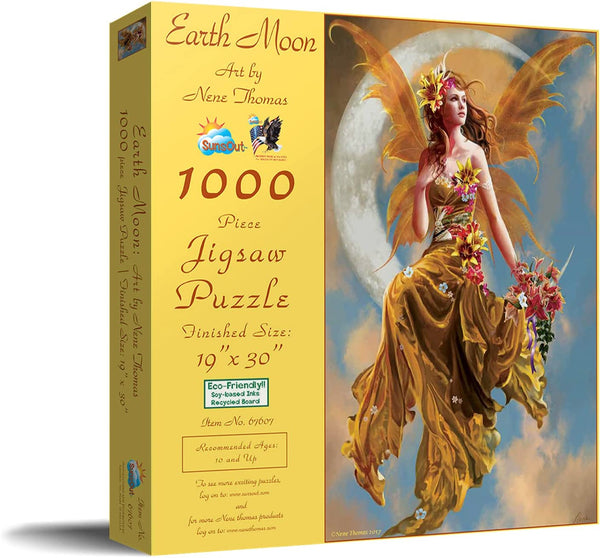 Sunsout - Earth Moon by Nene Thomas Jigsaw Puzzle (1000 Pieces)