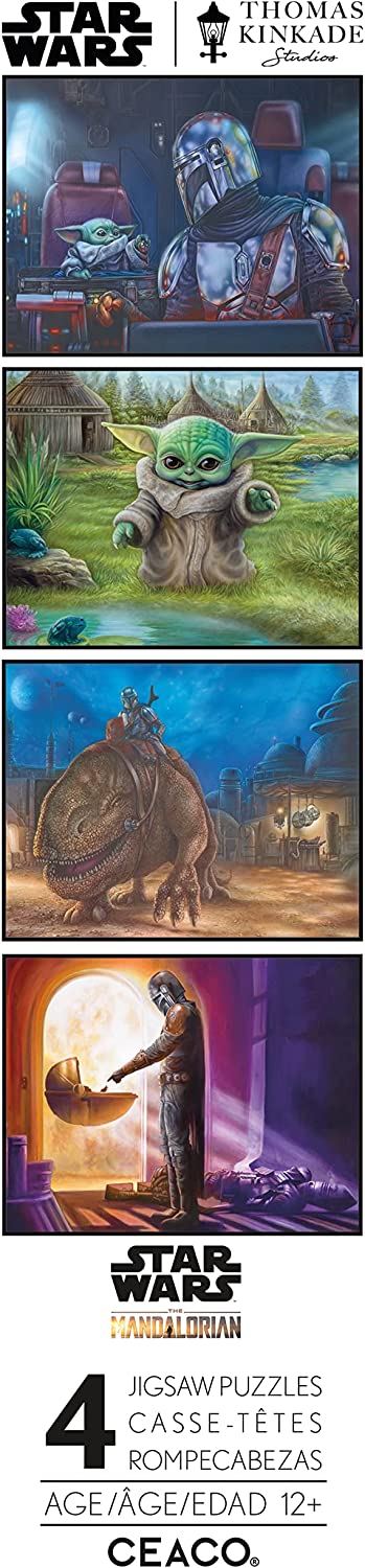 Ceaco - Kinkade Mandalorian 4 in 1 (4 x 500pc) Jigsaw Puzzle (2000 Pieces)