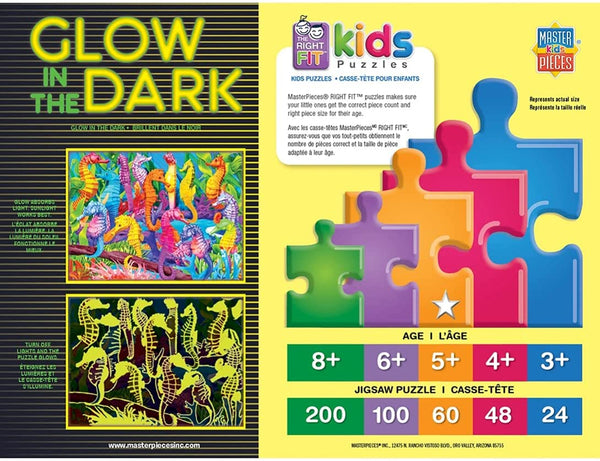 Masterpieces - Glow in the Dark Singing Seahorses Jigsaw Puzzle (60 Pieces)