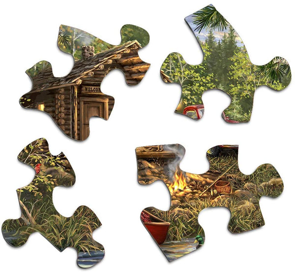 Springbok 500 Piece Jigsaw Puzzle Cozy Cabin Life