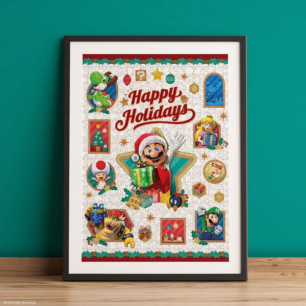 USAOpoly - Super Mario Happy Holidays Jigsaw Puzzle (1000 Pieces)