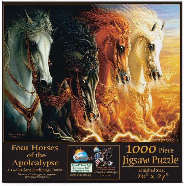 Sunsout - 4 Horses Of Apocalypse Jigsaw Puzzle (1000 Pieces)