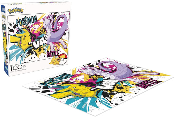 Buffalo Games - Pokemon - Pikachu vs. Mewtwo - 100 Piece Jigsaw Puzzle