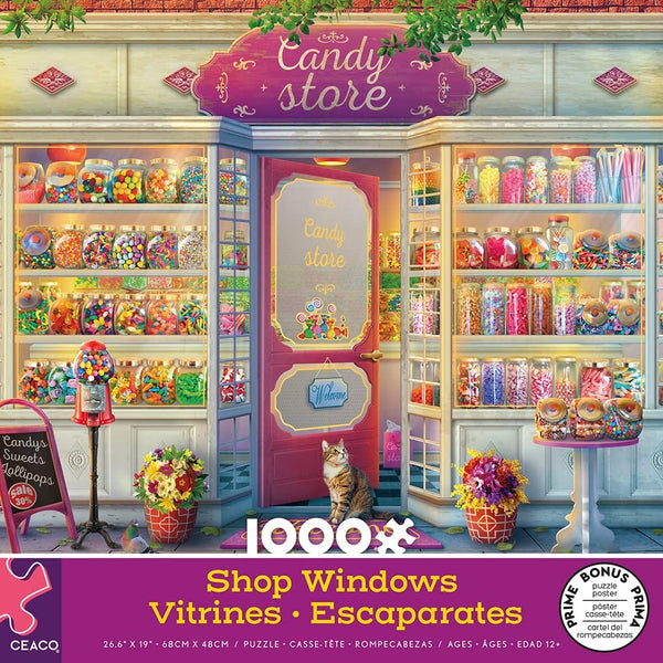 Ceaco - Shop Windows - Candy Store Jigsaw Puzzle (1000 Pieces)