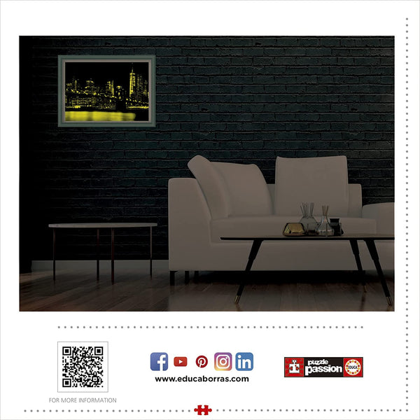 Educa - Neon Brooklyn Bridge Jigsaw Puzzle (1000 Pieces)