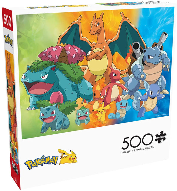 Buffalo Games - Pokemon - Kanto Region Evolutions - 500 Piece Jigsaw Puzzle