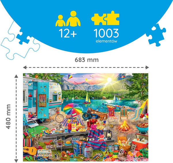 Trefl - Hidden Shapes Motorhome Jigsaw Puzzle (1000 Pieces)